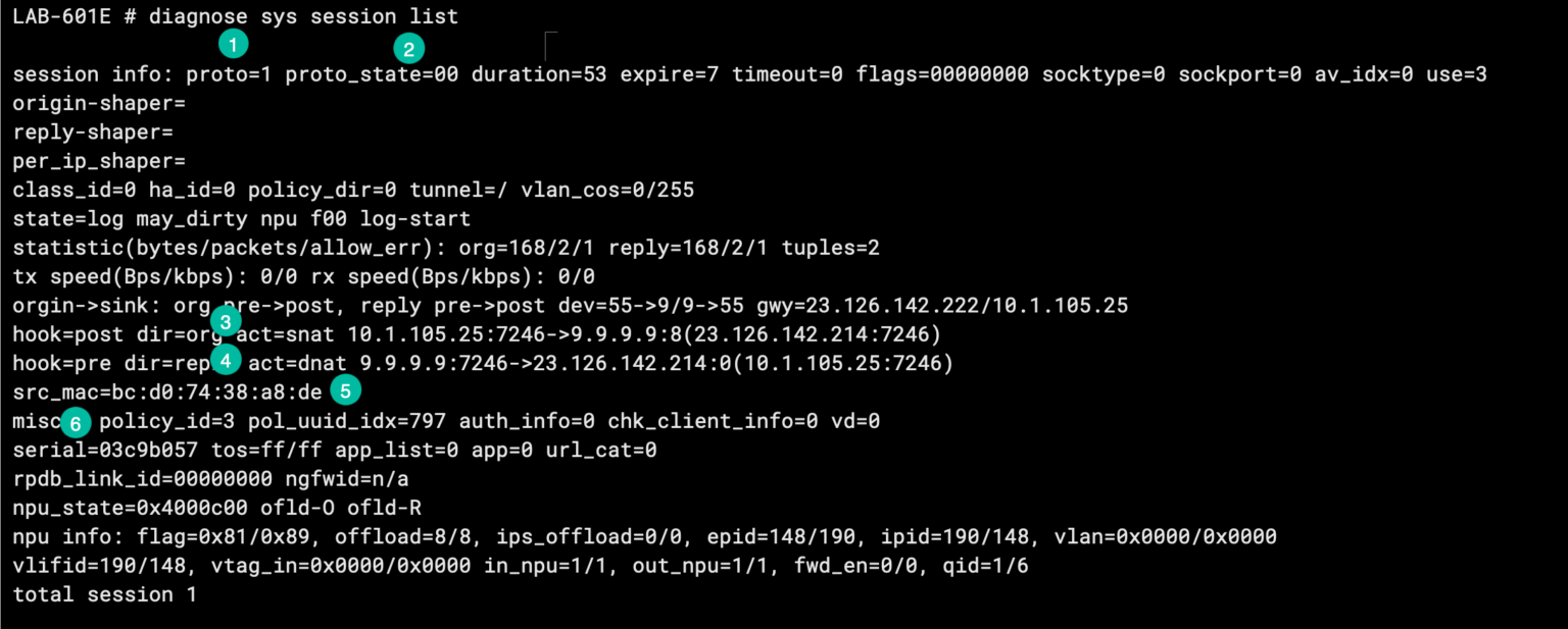 FortiGate Troubleshooting Sessions – InfoSec Monkey
