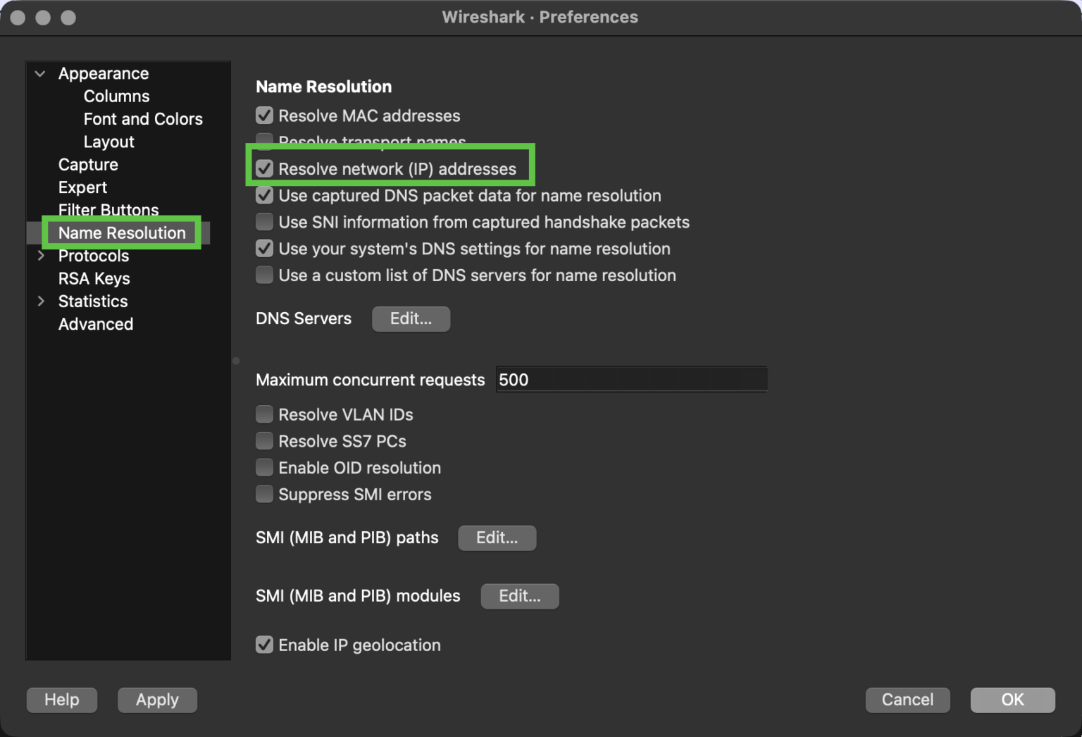 Basics of Wireshark – Session 5 – Address Resolution, GEO IP, and ...
